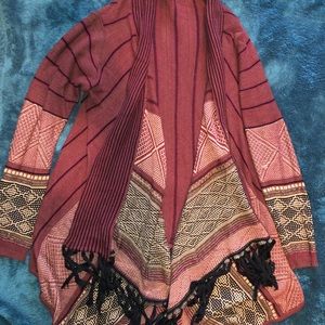 Oversized Aztec Cardigan || XL